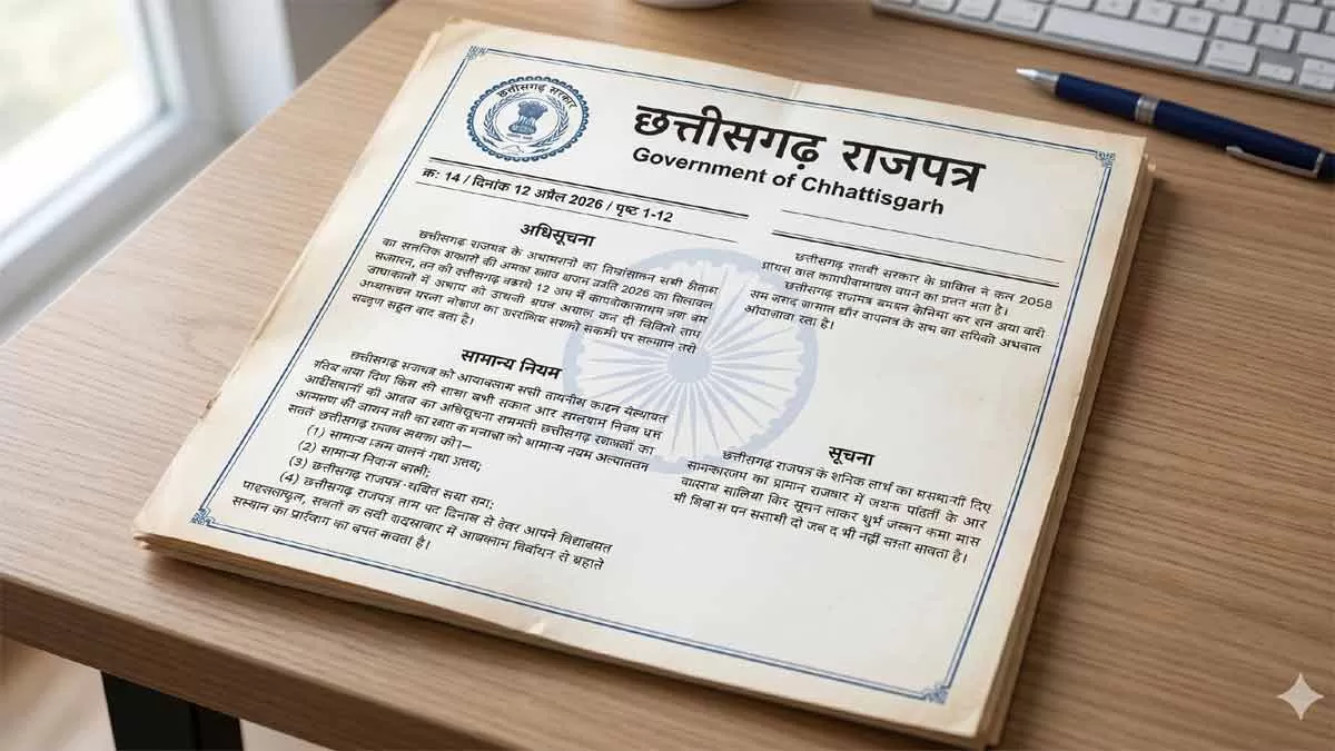 छत्तीसगढ़ राजपत्र (Gazette) कैसे बनवाएं? आधार एवं अन्य दस्तावेज पूरी जानकारी